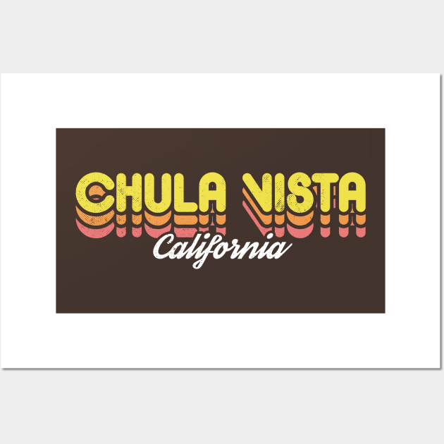 Retro Chula Vista California Wall Art by rojakdesigns